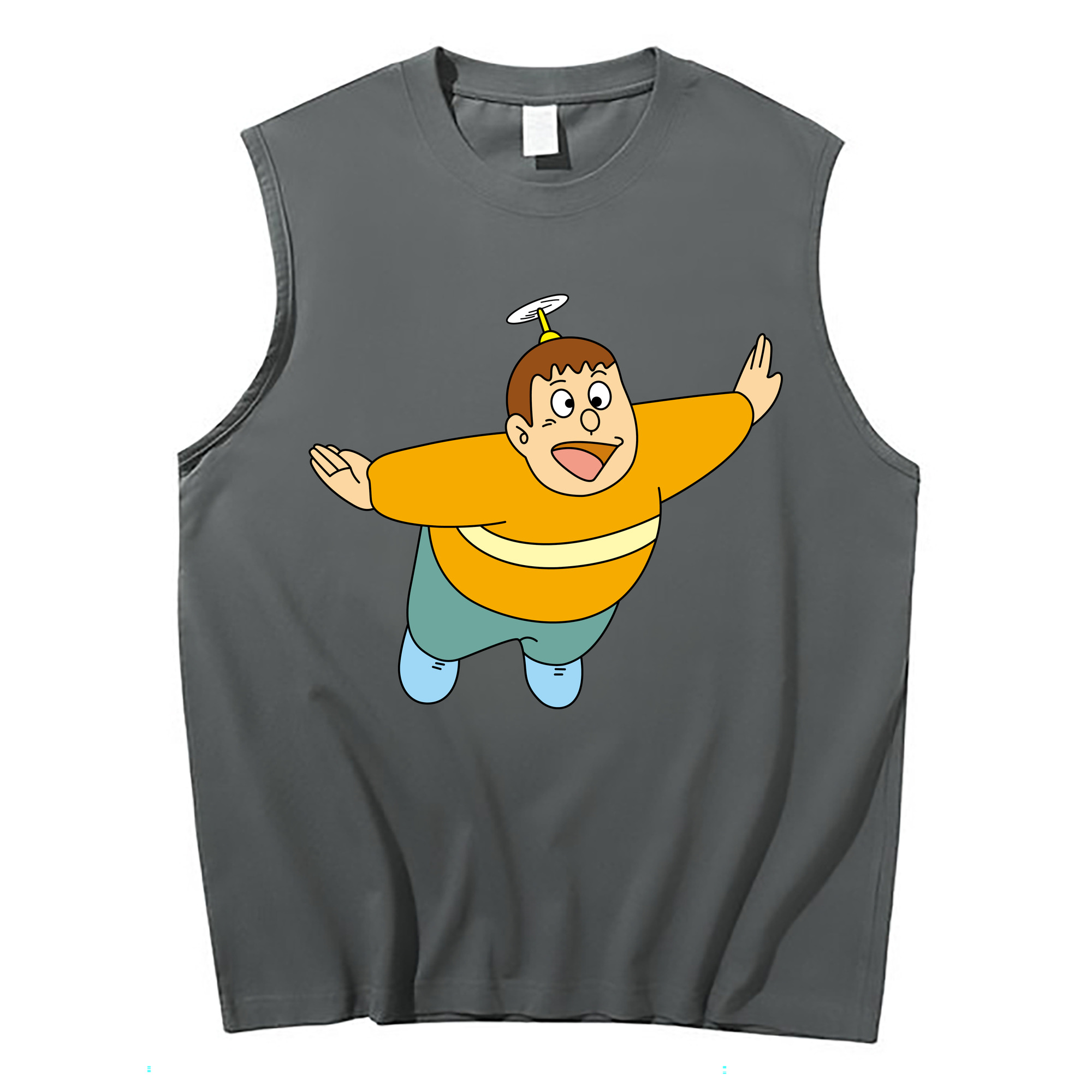 （画像用） ドラえもん 剛田武 Doraemon Gouta Takeshi コットン100％タンクトップ（フロントプリント）